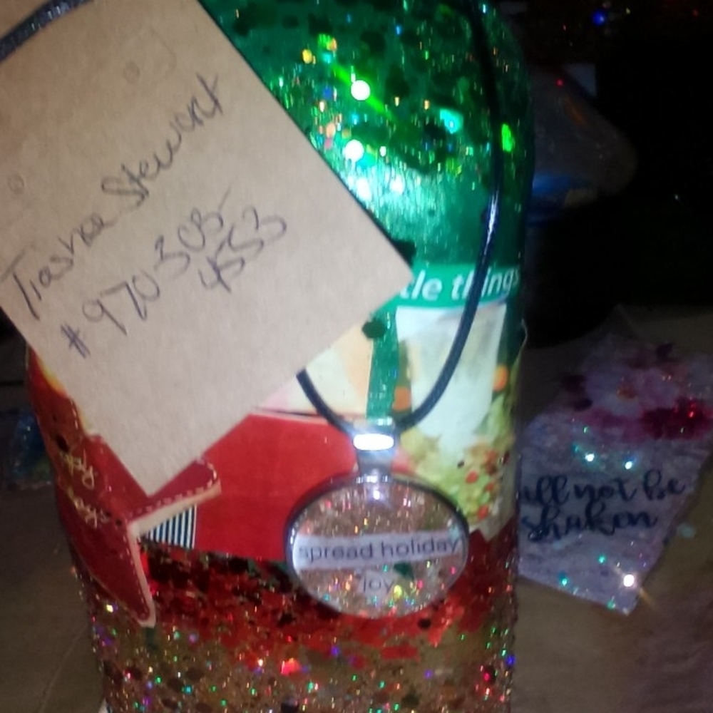 Festive Holiday Ornament with Necklace